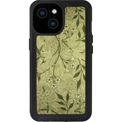 Jasmine by William Morris iPhone 15 Waterproof Case